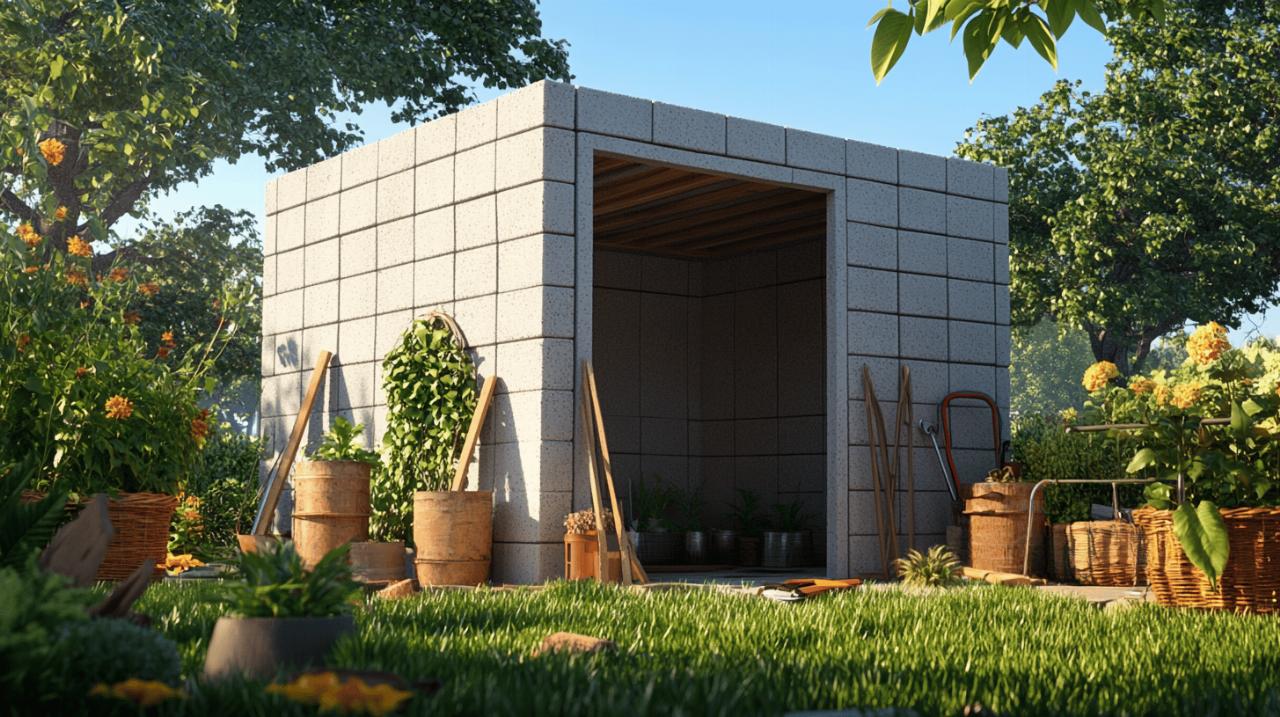 De l’autorisation a la realisation : votre abri de jardin en parpaings et son environnement
